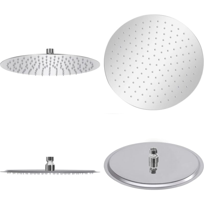Vidaxl - Pomme de douche pluie Acier inoxydable 304 30 cm Ronde - pomme de douche - pommes de douche - Home & Living - Argent