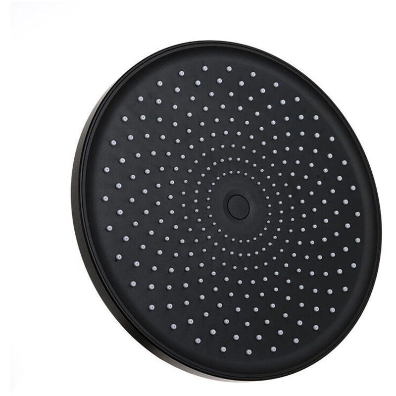 Pomme de douche pluie, pomme de douche fixe haute pression avec panneau rond ciel étoilé noir