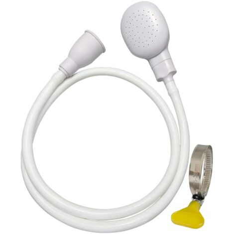 Pomme de douche pour animal domestique avec tuyau en caoutchouc