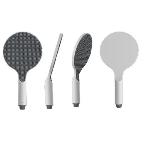Pomme de douche ronde 140mm blanc mat Apice - Bossini B00900045