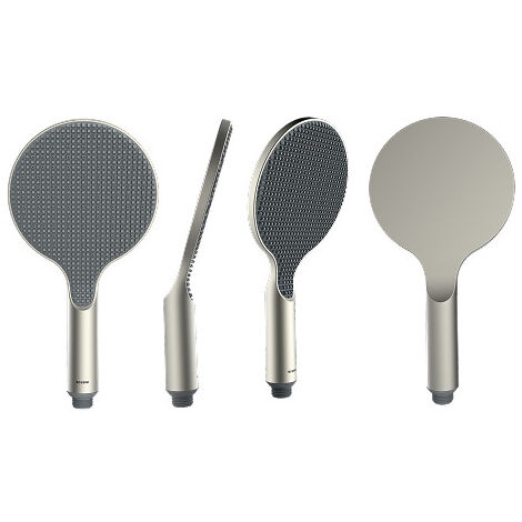 Pomme de douche ronde 140mm nickel satiné Apice - Bossini B00900094