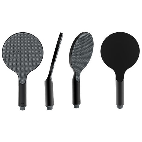 Pomme de douche ronde 140mm noir mat Apice - Bossini B00900073