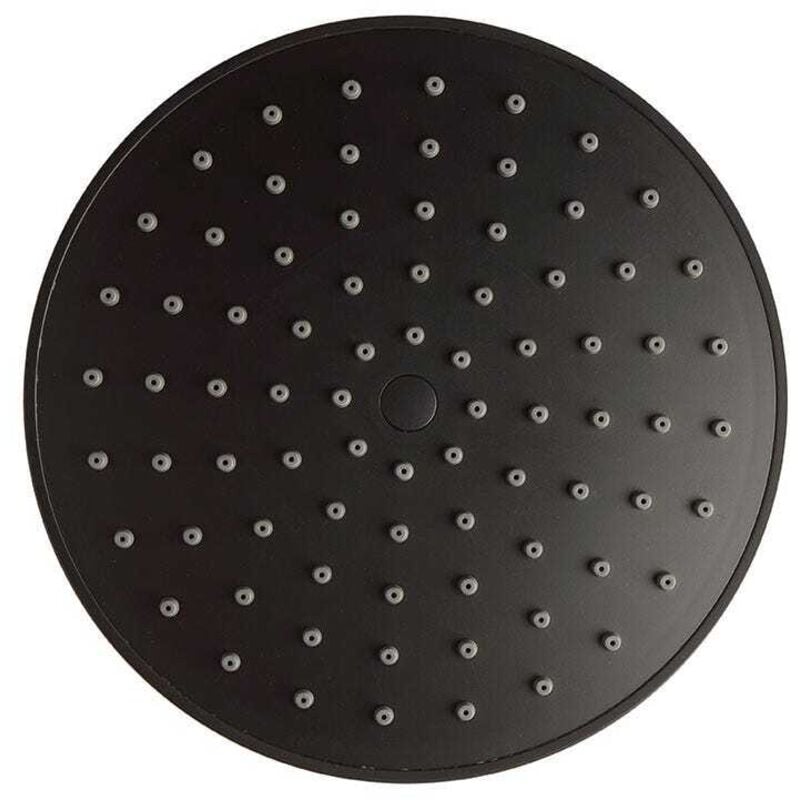Kiamami Valentina - Pomme De Douche Ronde De 20 Cm En Acier Noir Mat