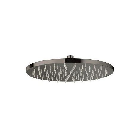 POMME DE DOUCHE RONDE DIAMETRE 30 LAITON CHROME NOIR - CRISTINA ONDYNA PD55872