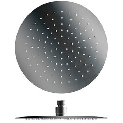 Pomme De Douche Sandwich Inox Ronde 30 Chrome Noir Brosse - CRISTINA ONDYNA PD95375I