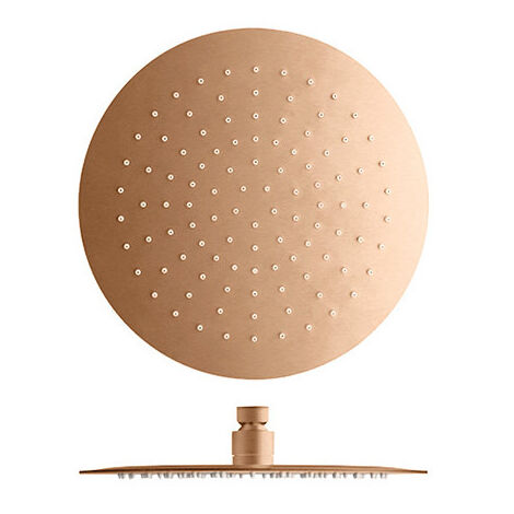 Pomme De Douche Sandwich Inox Ronde 30 Or Rose Brosse - CRISTINA ONDYNA PD95334I