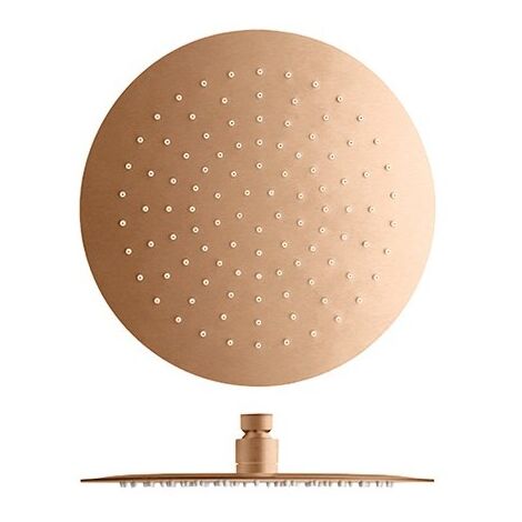 Pomme De Douche Sandwich Inox Ronde Or Rose Brosse Robinetterie HYDROTHERAPIE - CRISTINA ONDYNA PD95334P
