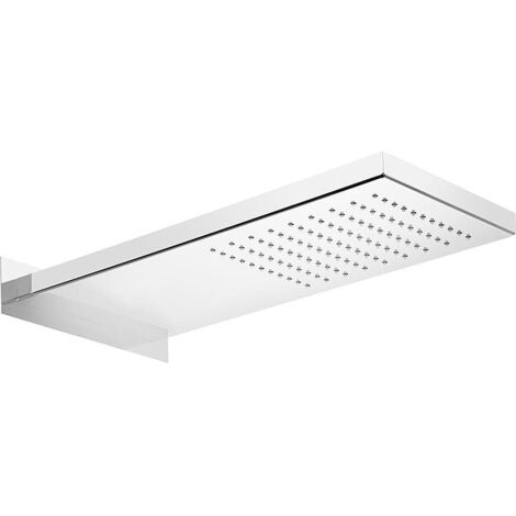 Pomme de douche Ziliana inox poli, 500x200mm, 1 mode de jet