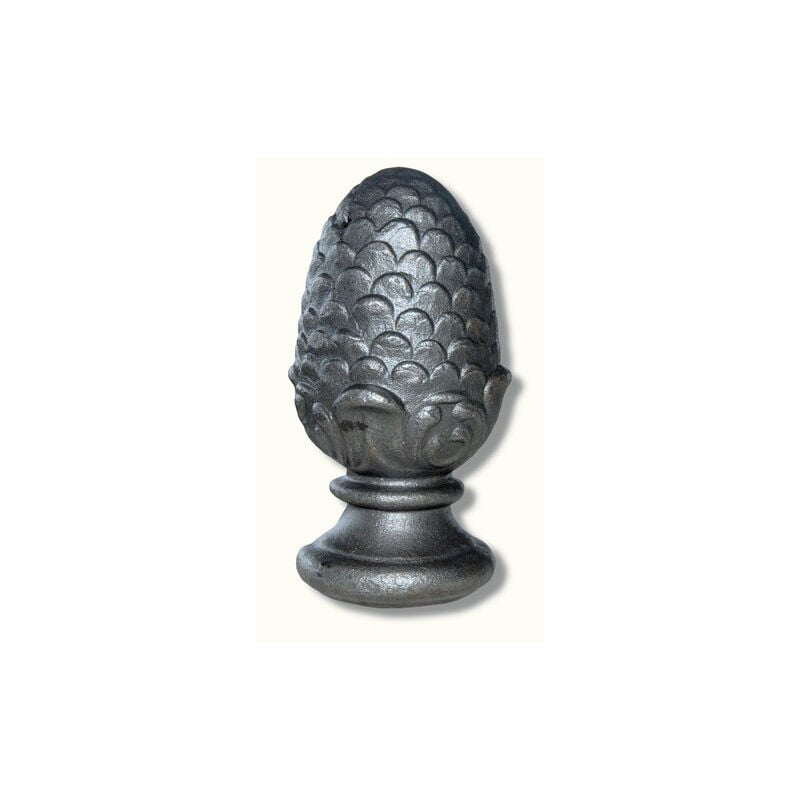Pomme de pin - Largeur 70mm Hauteur 150mm base de Ø55mm - Fer forgé - à souder Deco Fer Forge