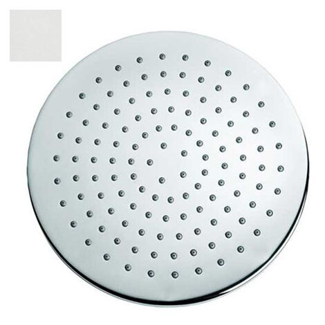 Pomme de tête 205mm jet de pluie autonettoyant blanc mat Elios - BOSSINI I00417045