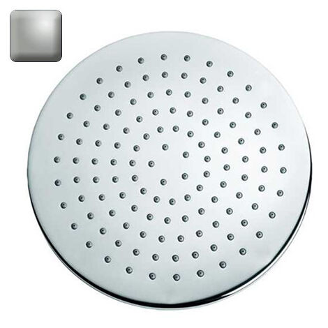 Pomme de tête 205mm jet de pluie autonettoyant nickel satiné Elios - BOSSINI I00417094