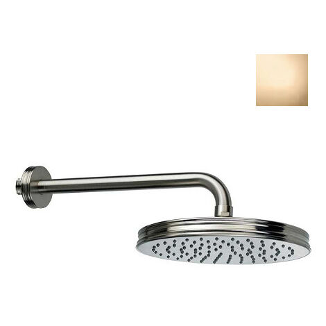 Pomme de tête 210mm et bras de fixation mural or Liberty Line - Bossini H27740G021