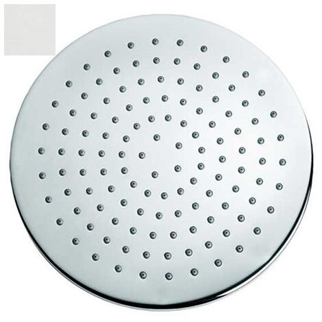 Pomme de tête 250mm jet de pluie autonettoyant blanc mat Elios - BOSSINI I00412045
