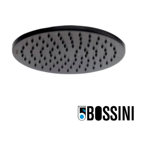 Pomme de tête 280mm jet de pluie autonettoyant noir mat BLACK & WHITE - BOSSINI I00596073