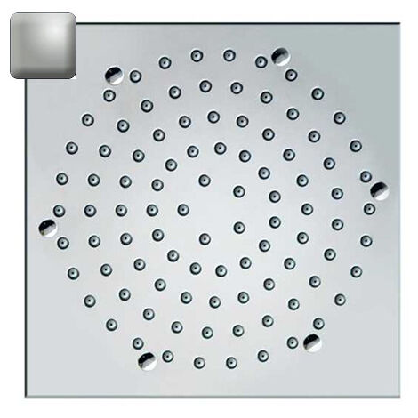 Pomme de tête carrée 210mm jet de pluie autonettoyant nickel satiné Cube - BOSSINI I00720094