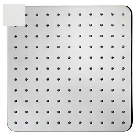 Pomme de tête carrée 280mm jet de pluie autonettoyant blanc mat Cosmo - BOSSINI I00598045