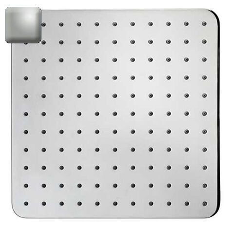 Pomme de tête carrée 280mm jet de pluie autonettoyant nickel satiné Cosmo - BOSSINI I00598094