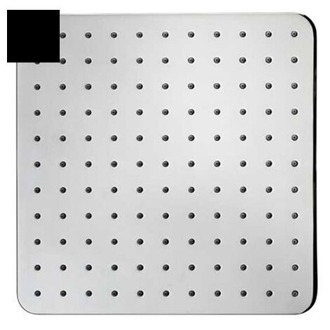 Pomme de tête carrée 280mm jet de pluie autonettoyant noir mat Cosmo - BOSSINI I00598073