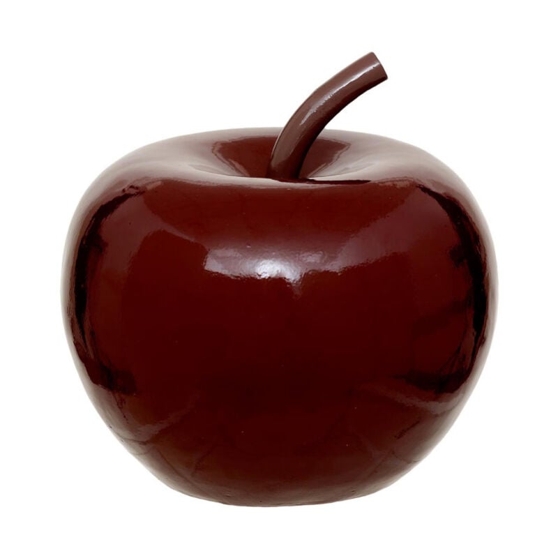 Atmosphera - Pomme Déco Extérieur en Résine 'Glossy' 26cm Rouge Rubis