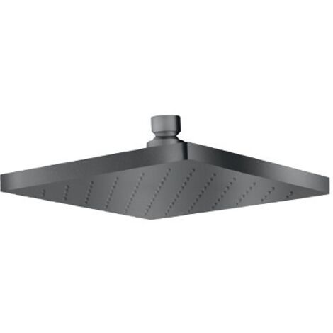 POMME DOUCHE CARREE 180180 CHROME NOIR BROSSE - CRISTINA ONDYNA PD01675