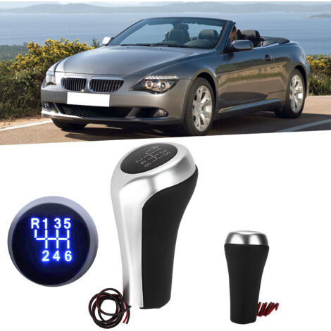 Pommeau de Changement de Vitesses 6 Vitesses avec Éclairage pour BMW Serie 5 E60 E61 E28 E34 E39