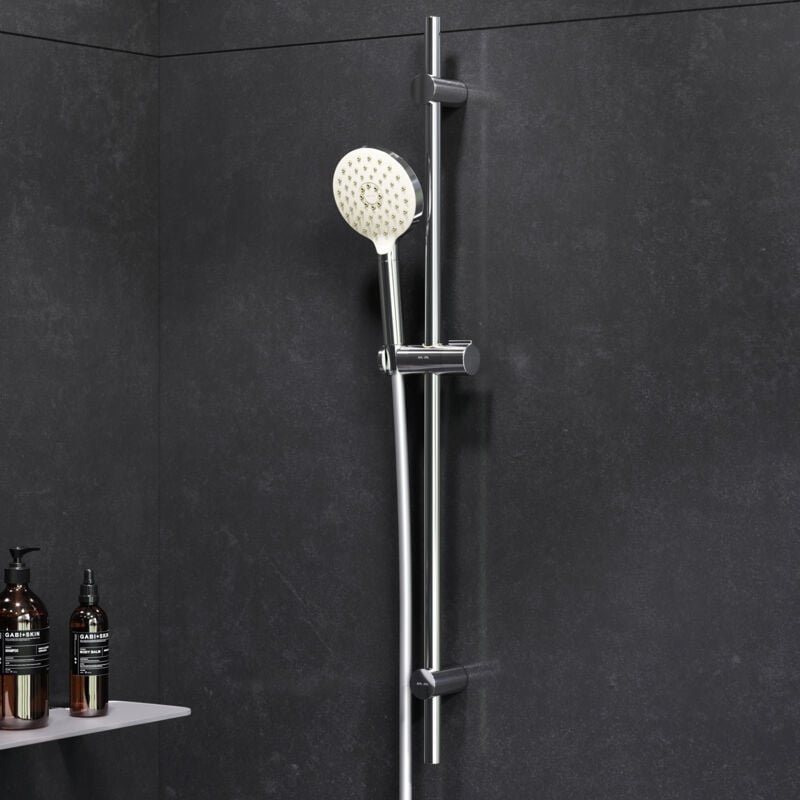 Am.pm - Pommeau de douche 1 jet, flexible et barre, Chromé F01TA000 Hit