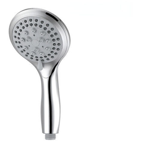 Pommeau de douche 5 Modes buse en Silicone prise en main jet de pluie haute pression pommeau de douche puissant chromage