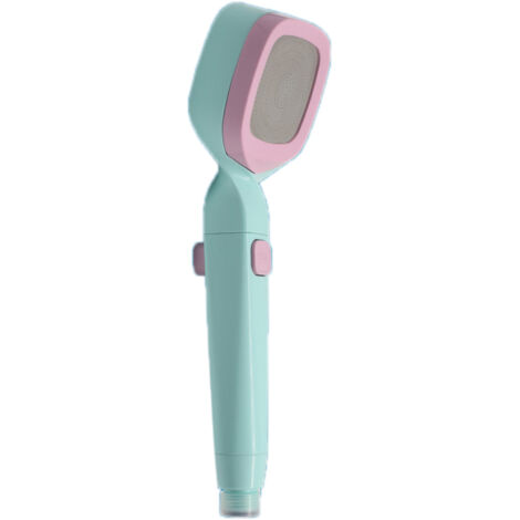 Pommeau de douche à 4 vitesses avec filtre, forte Performance, Stable, Simple, universel, pour salle de bain, G1/2, rose, bleu