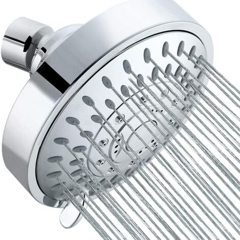 Pommeau de douche à économie d'eau, plafond chromé réglable à haute pression. - AquaForge