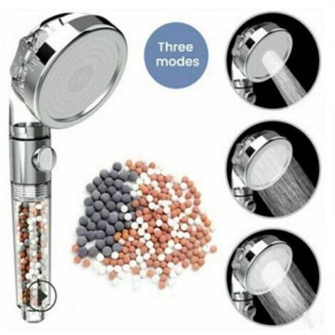 Pommeau de douche à filtration Douchette à main haute pression économie d'eau 3 modes ,Douche à Main Haute Pression Economie d'Eau Filter., Ensoleillé