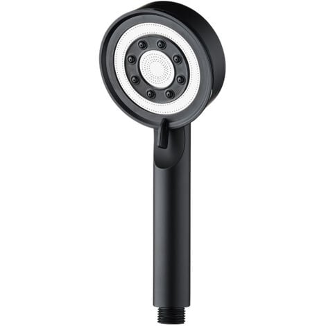 RNEMITERY Pommeau de Douche, Pommeau Douche Anti Calcaire Économie d'Eau, Douchette Douche avec 5 modes de jet ( Misted Black)
