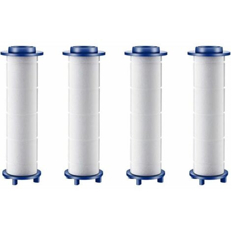 Pommeau de Douche à Hélice avec Filtre à Haute Pression à 360 °, Économie d'Eau, Kit Turbo, Rotation Facile (Lot de 4 Filtres)