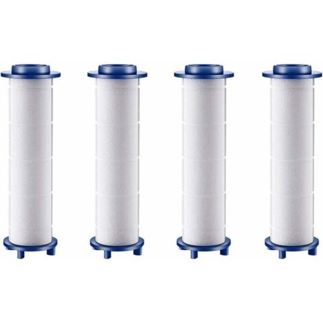 Pommeau de douche à hélice, filtre de douche à 360 ° à haute pression, pomme de douche rotative à économie d'eau, kit turbocompressé, pommes de douche à main (4 filtres)