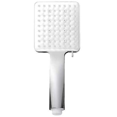 Pommeau de Douche à Main Chromé Argenté Sans Flexible Grand Format pour Douche Quotidienne