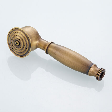 Pommeau de douche à main en laiton brossé de style antique, pommeau de douche amovible, accessoires de plomberie et pommeau de douche, adaptés à la douche.