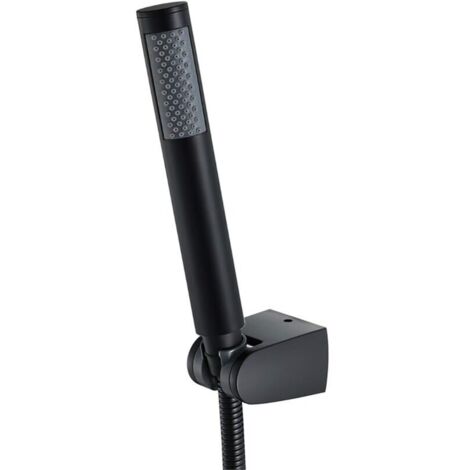 Pommeau de douche à main, pommeau de douche avec flexible de douche en acier inoxydable de 59 pouces et support, G1/2''