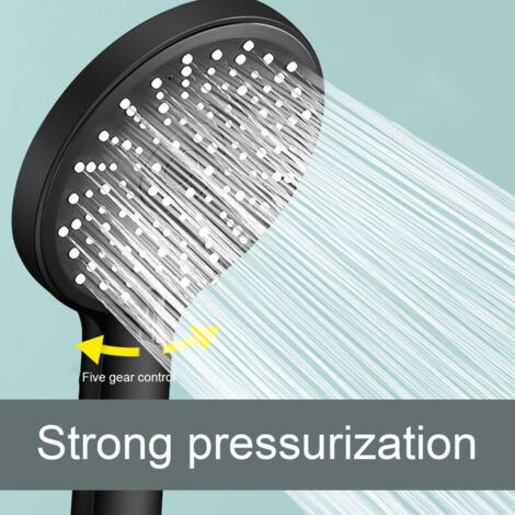 Pommeau de douche amovible à haute pression ABS, pour salle de bain, pour remplacement