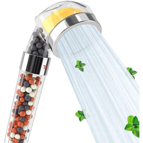 Pommeau de douche avec filtre à vitamine C et filtre à chlore et fluorure