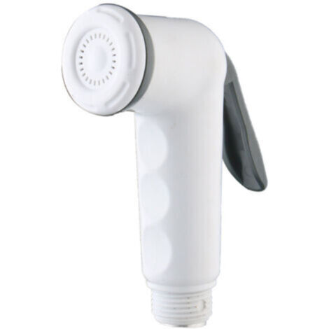 Pommeau de douche blanc avec pistolet à eau – idéal pour bateaux, camping-cars et caravanes – en plastique résistant, 1 unité
