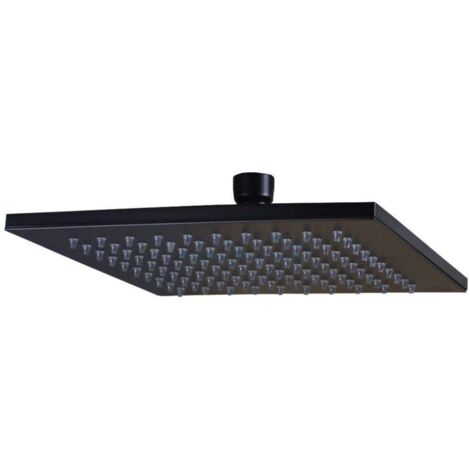 Pommeau de douche carré 200 x 200 coloris noir mat Paffoni SYNCRO ZSOF075NO  Noir mat