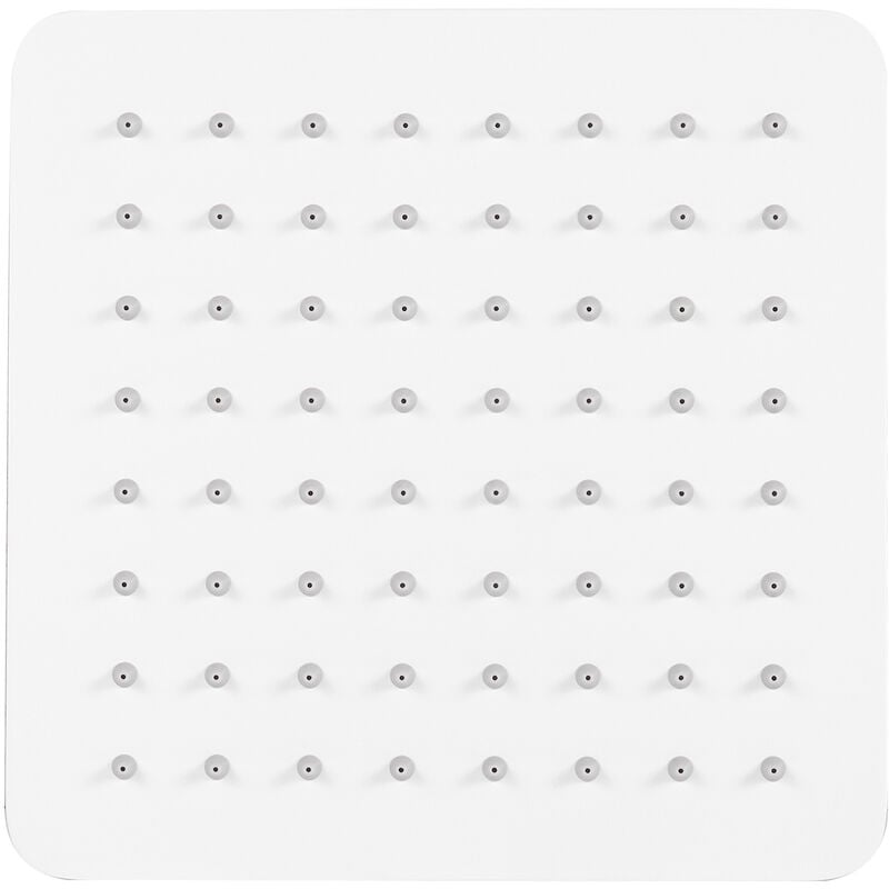BERNSTEIN - Pommeau de douche à effet pluie en acier inoxydable DPG2023 super plat en blanc mat - 20 x 20 cm