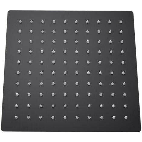 Pommeau de Douche Carré en Acier Inoxydable, Tête de Douche anti Calcaire 8 pouces/20cm- Finition Matifié, Carré