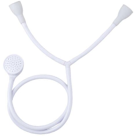 Pommeau de douche de baignoire à double pression avec flexible, spray shampoing pour coiffeur et nettoyant pour animaux, accessoire de douchette pour robinet