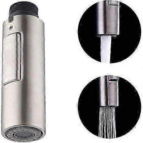 Pommeau de douche de cuisine universel amovible en acier inoxydable 304 brossé G1/2
