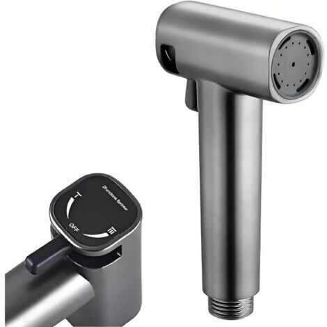 Pommeau de douche de toilette à main réglable avec deux modes (jet/jet d'eau) pour l'hygiène personnelle et les soins de nettoyage