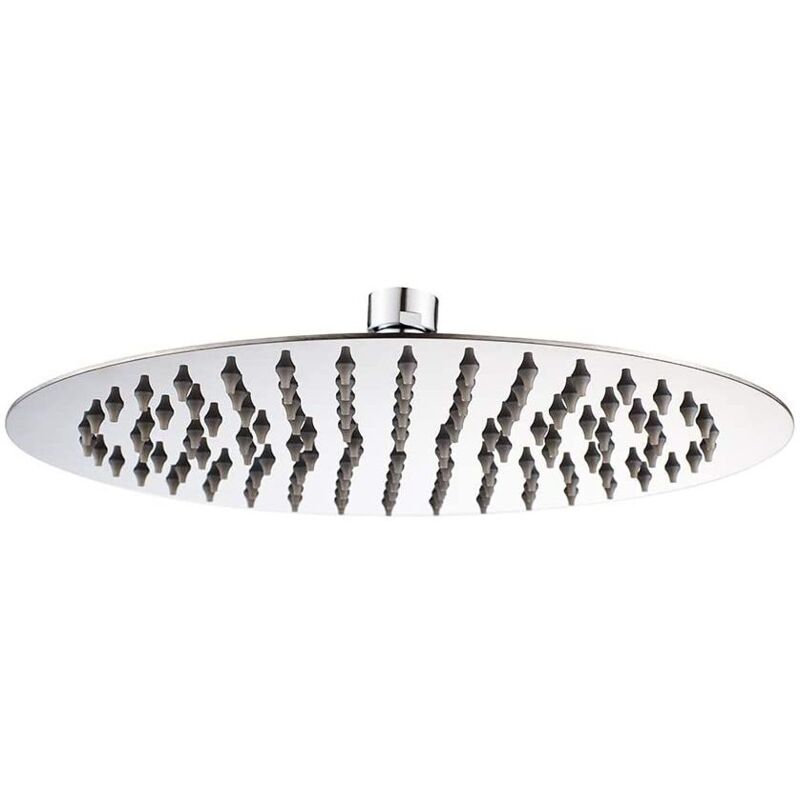 Mowze - Pommeau de douche en acier inoxydable 304 douche pluie cascade Pommeau de douche en acier inoxydable 13 cm avec buses anti-calcaire, pommeau