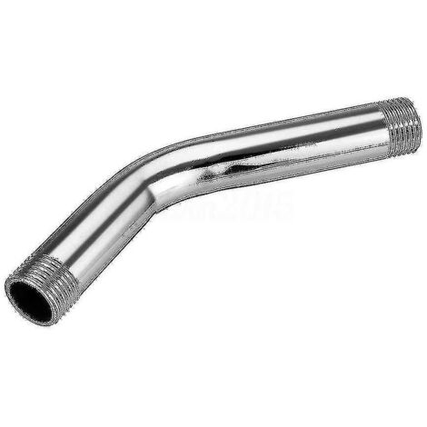 Pommeau de douche en acier inoxydable avec rallonge, fixation murale