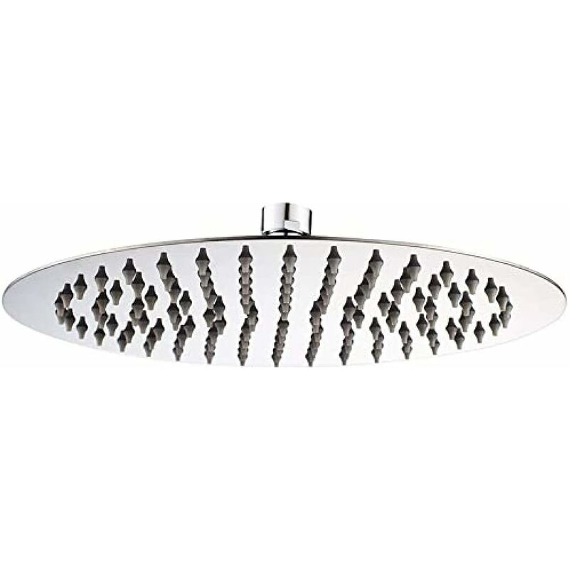 Serbia - Pommeau de douche en acier inoxydable - Douche à économie d'eau, pommeau de douche rond de 15 cm, pommeau de douche pluie universel filetage