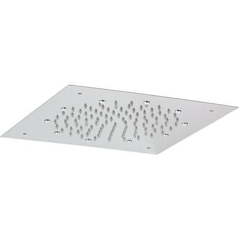 SPHERA DOCCE E ACCESSORI Pommeau de douche encastré au plafond 30 x 30 cm de couleur chrome Pollini Acqua Design MARTE SD4960303CR Chromé