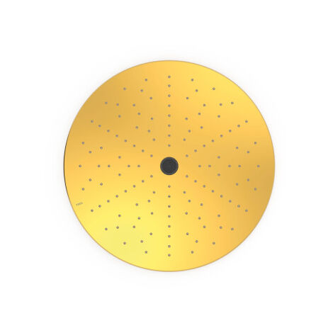 Pommeau de douche encastré au plafondAvec 2 types de jet (pluie/free flow) Or 24K - TRES 13495002OR